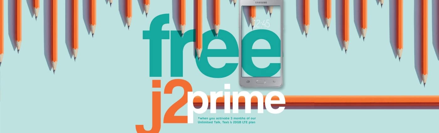 Get A Free Samsung Galaxy J2 Prime Smartphone Naked Mobile