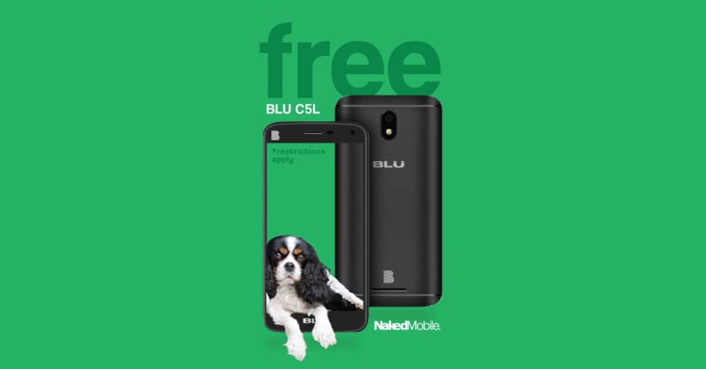 Free Blu C5l Smartphone fron NakedMobile