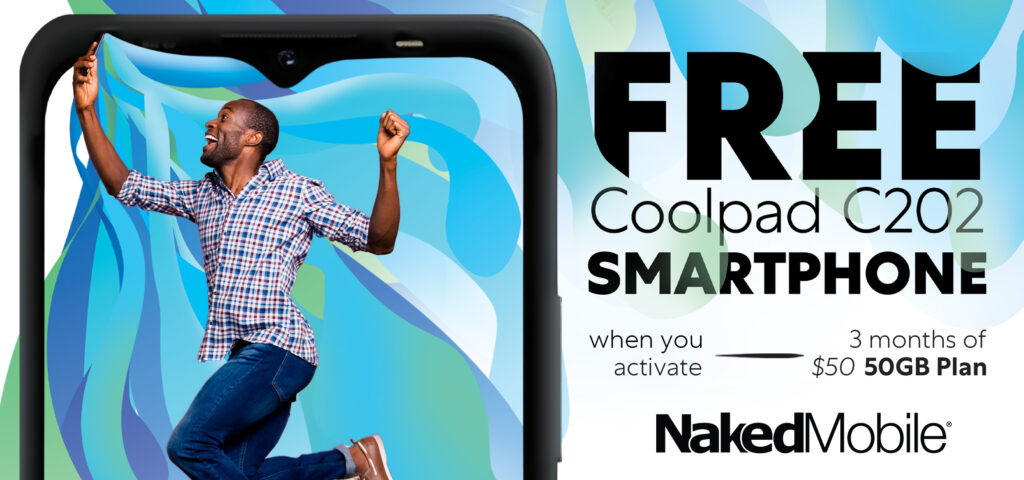Activate a new plan and receive a free Coolpad smartphone