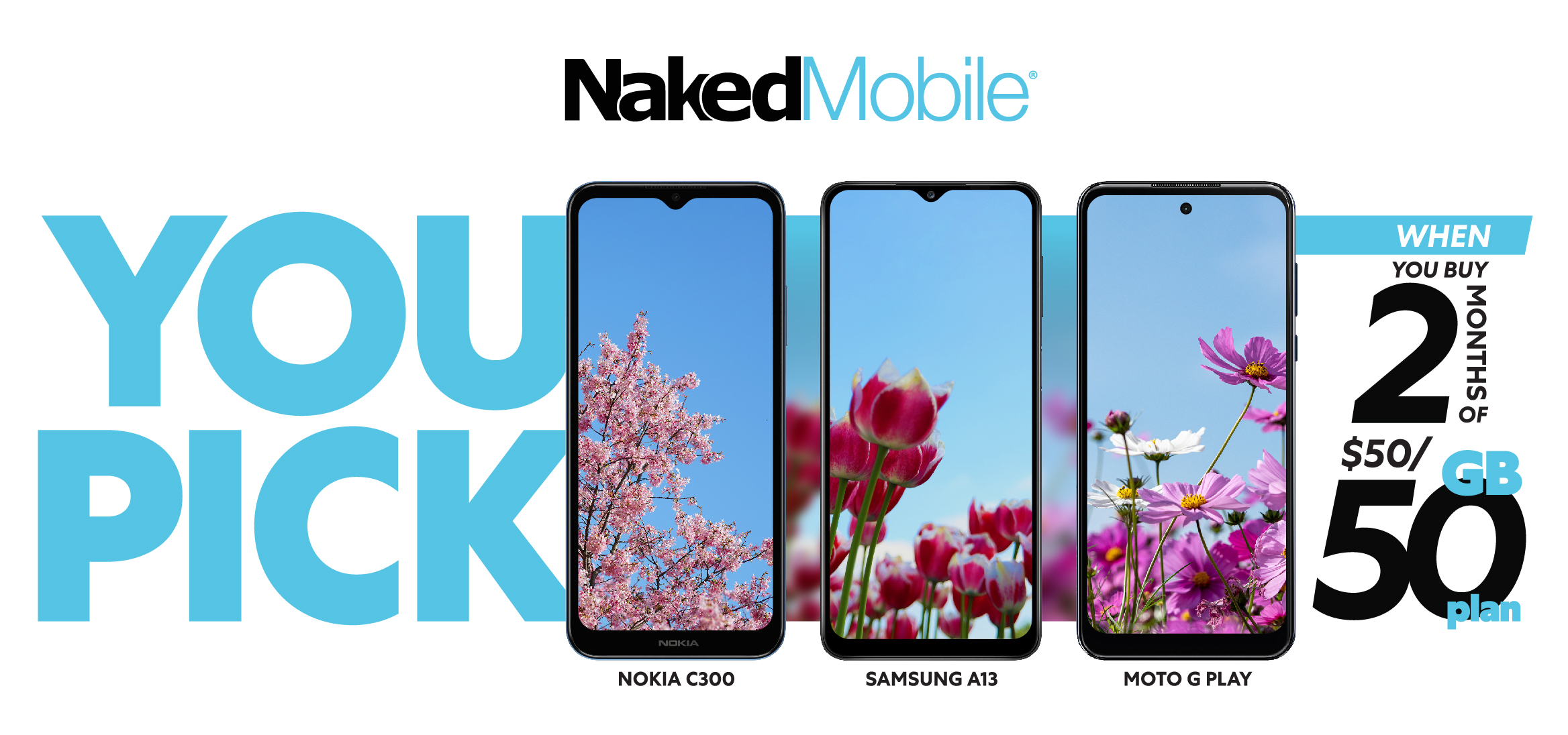 Pick Your Handset at Naked Mobile