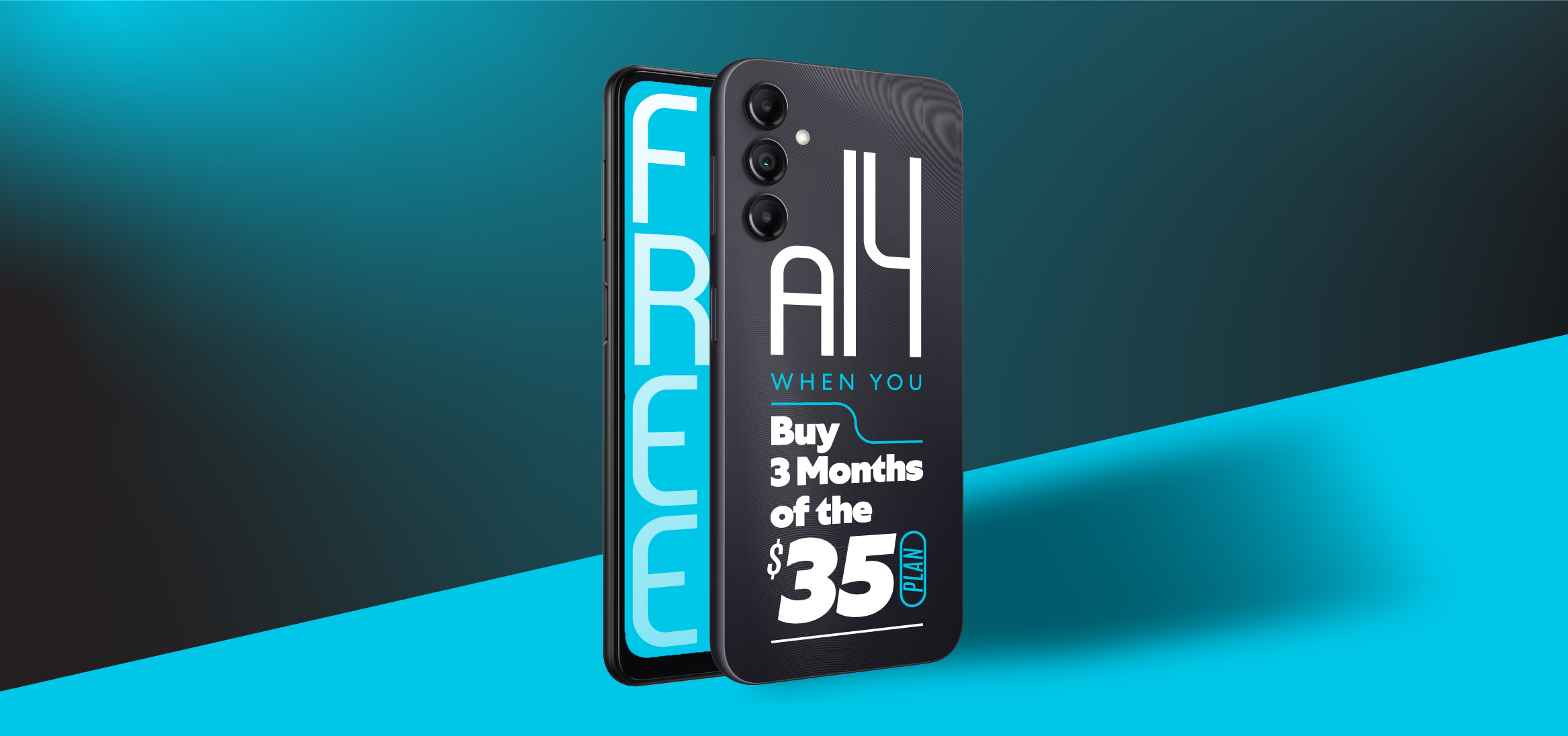 Free Samsung Galaxy A14 from Naked Mobile