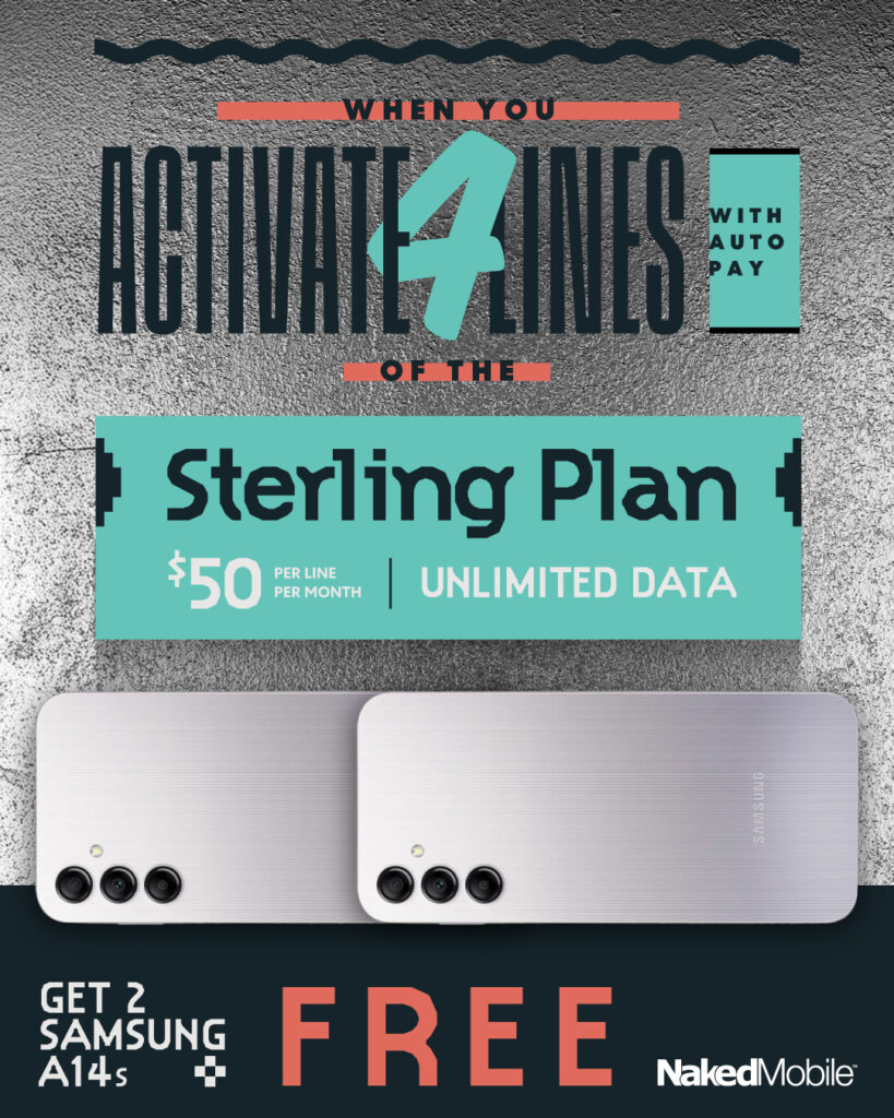 Sterling-Promotion-Two-Free-Samsung-A14-Phones